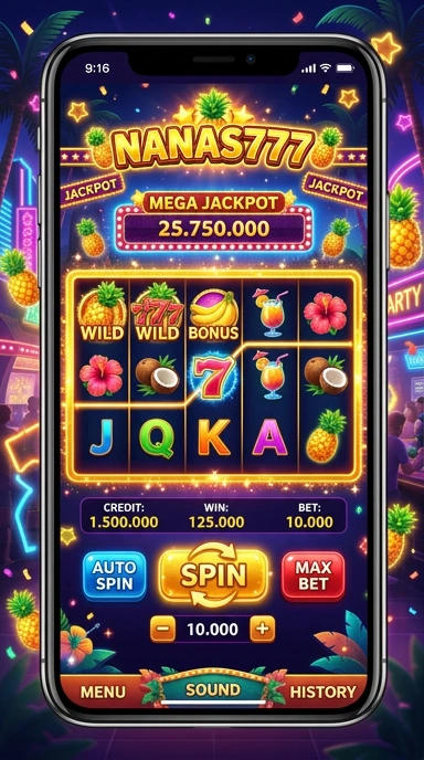 nanas777 — cuplikan layar ringkas
